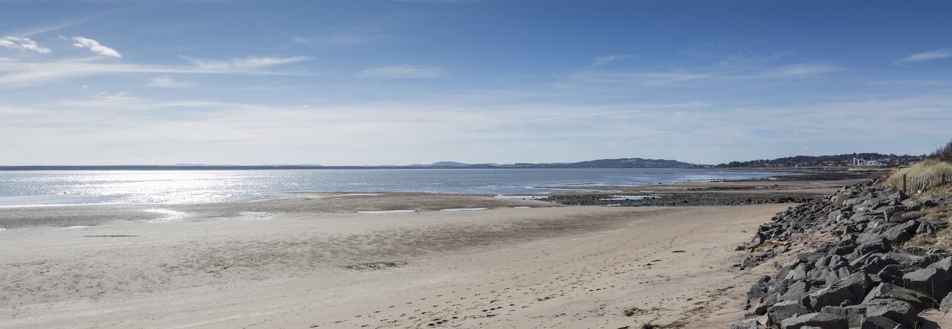 View from Caravan and camping Park in Angus, Scotland